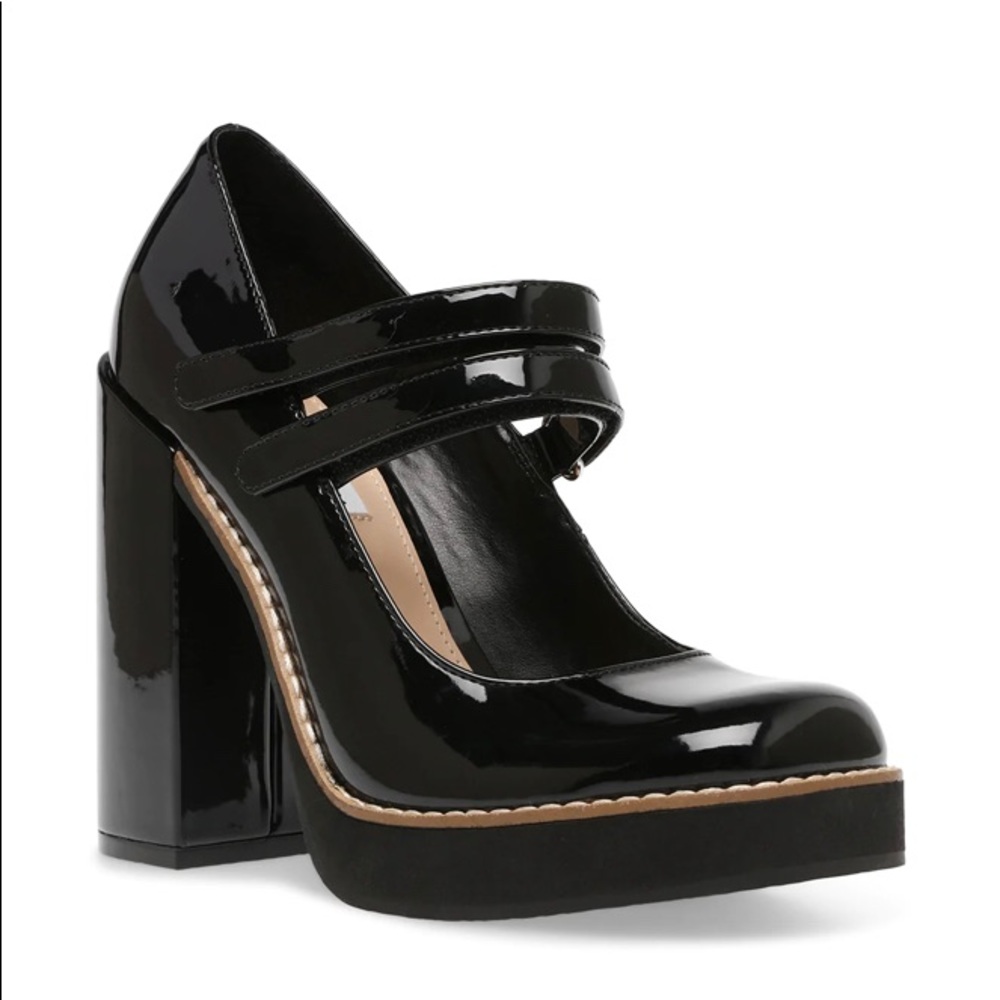 Steve Madden Twice Black Patent Mary Jane